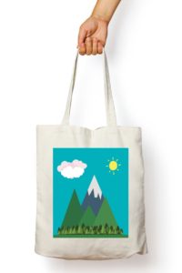 Canvas White Tote Bag