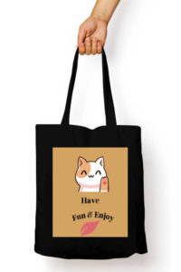 Have Fun Black Tote Bag