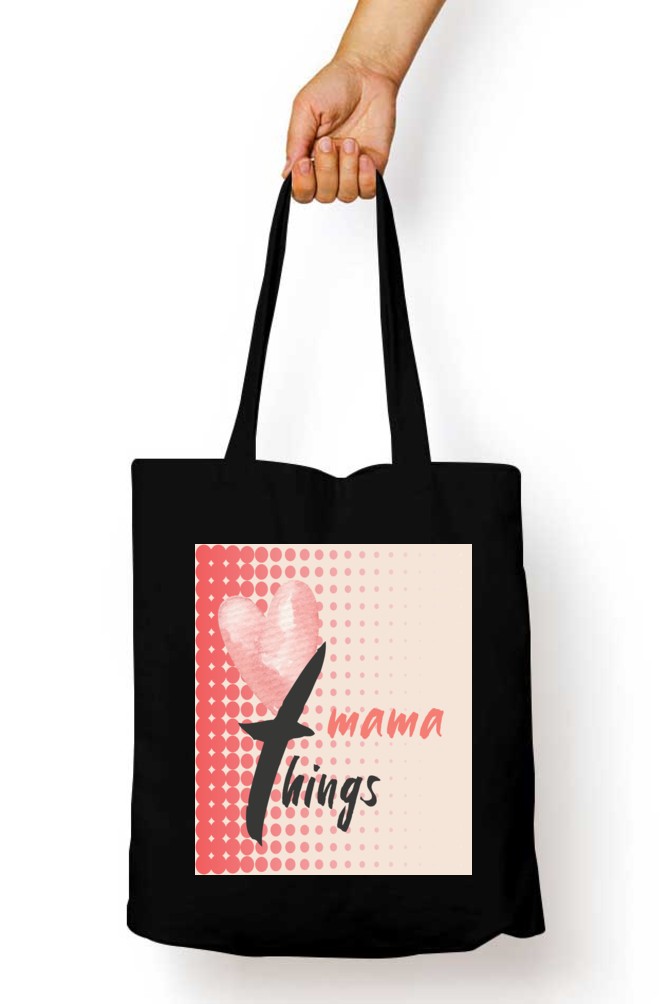 Mama Thing Black Tote Bag