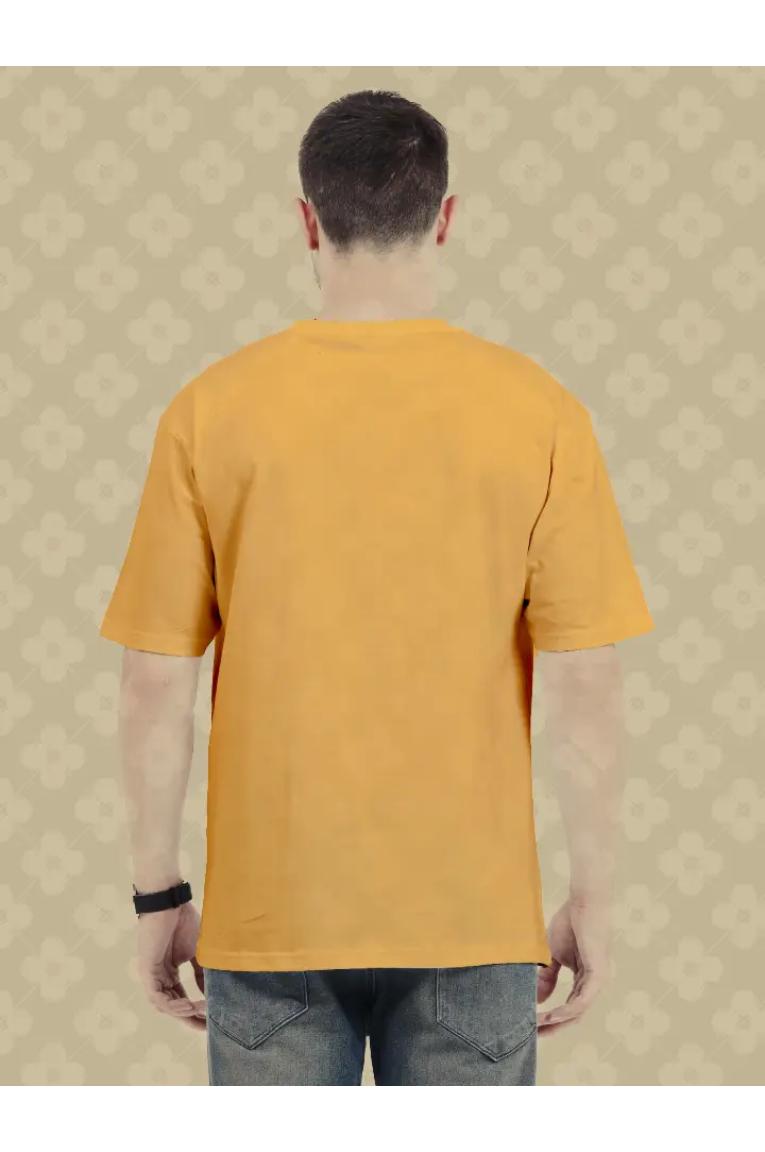 Back Of Mustard Oversized T-shirt