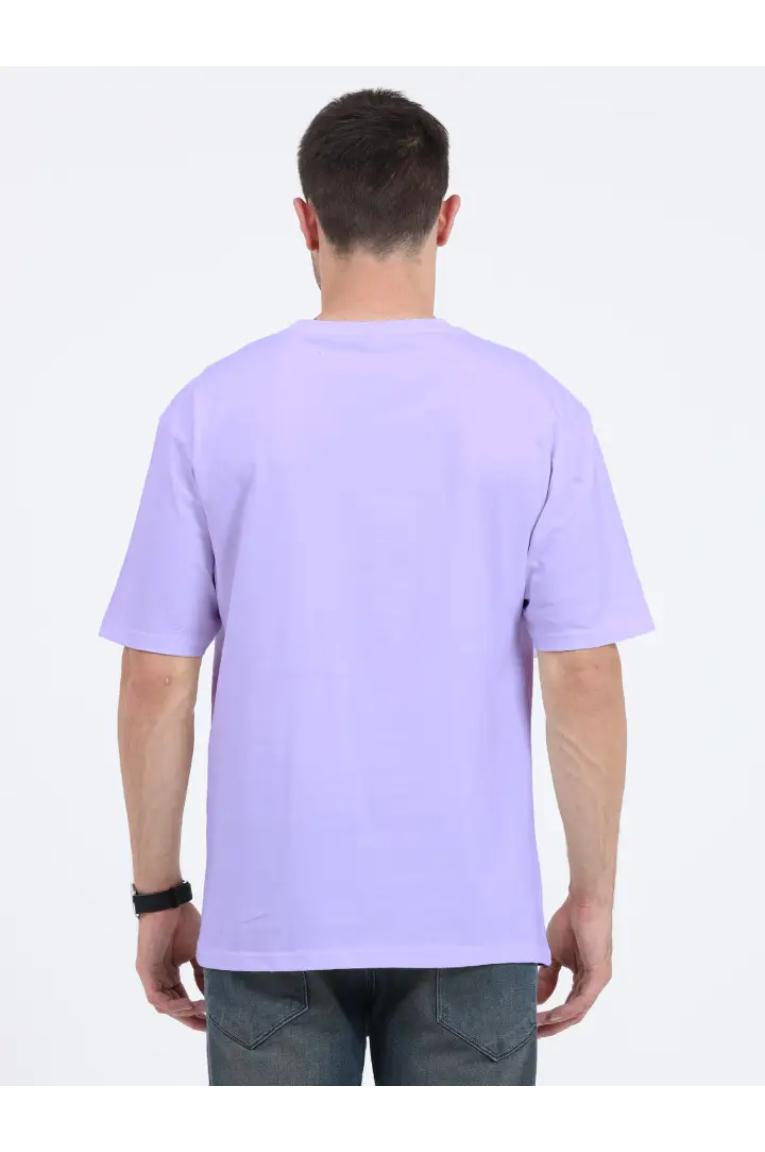 Back Of Purple Oversized T-shirt