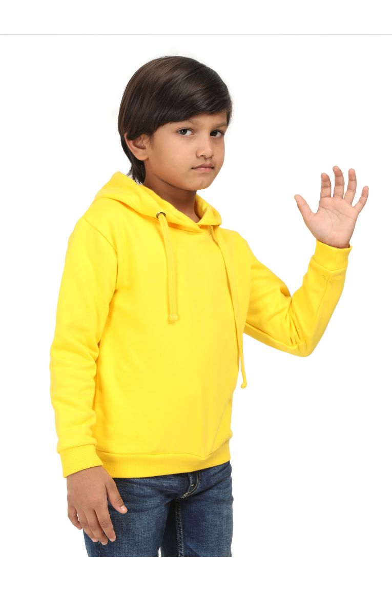 Kids Hoodie Sweatshirt Yellow - Image 2