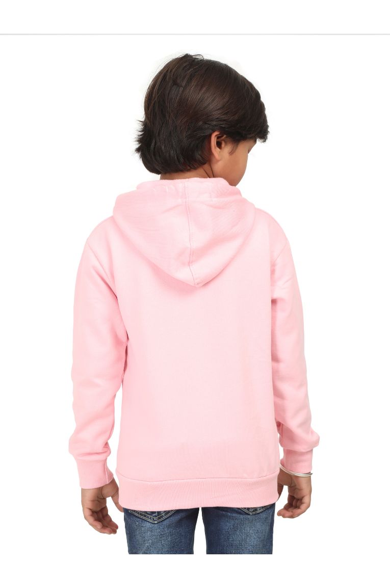 Kids Hooded Sweatshirt Baby Pink - Image 4