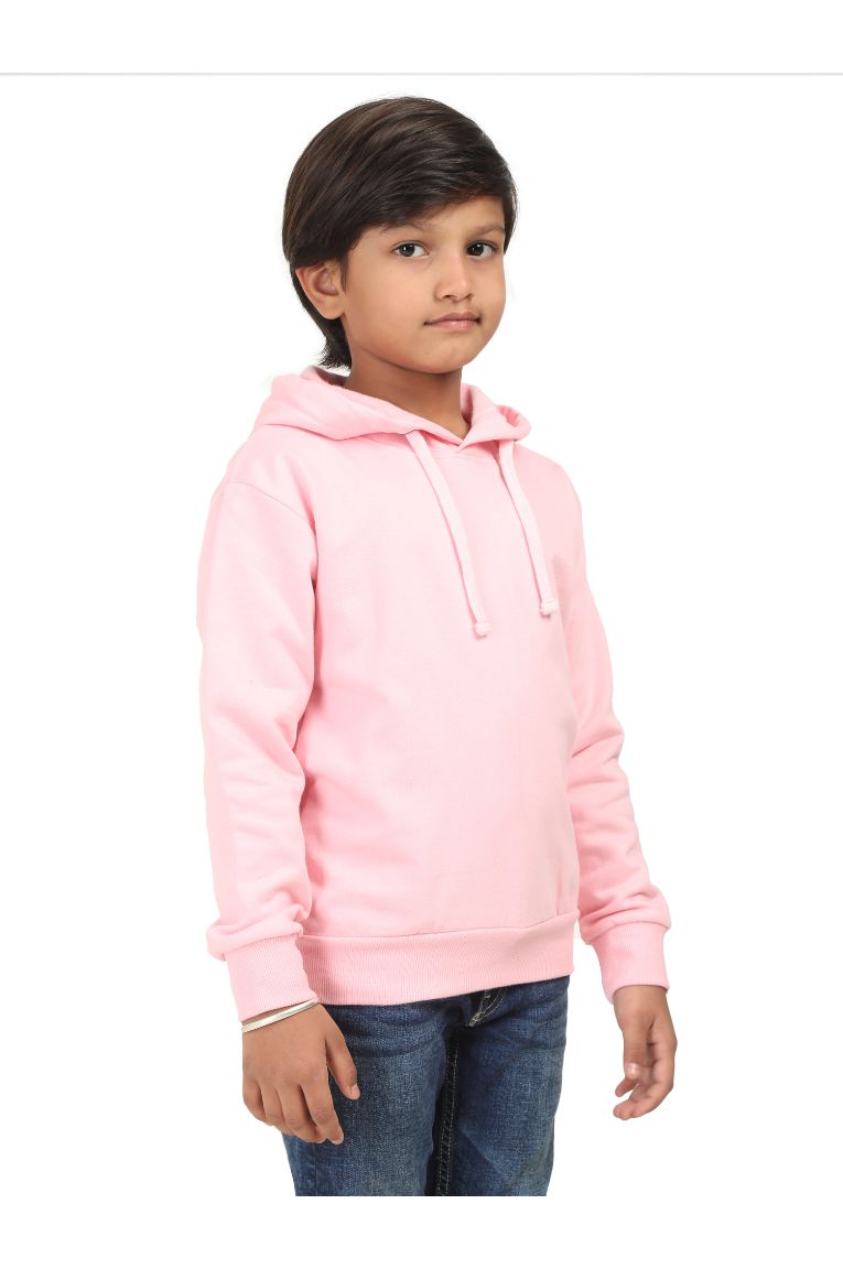 Kids Hooded Sweatshirt Baby Pink - Image 3