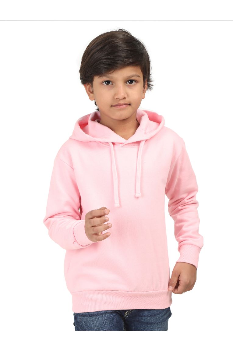 Kids Hooded Sweatshirt Baby Pink - Image 2