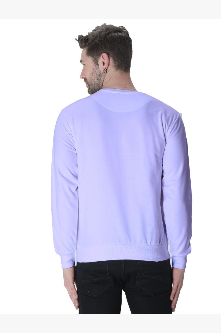 Lavendar Sweatshirt Men Back