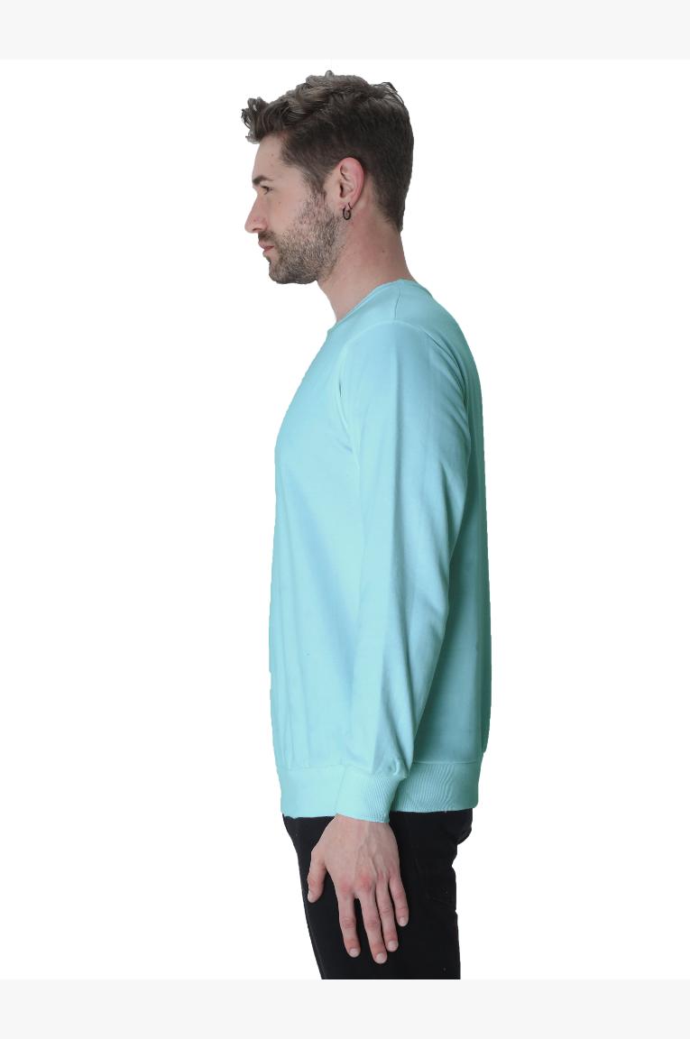 Men Mint Sweatshirt Left Sleeve