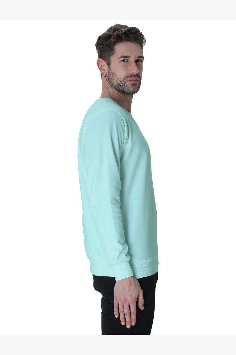 Men Mint Sweatshirt Right Sleeve