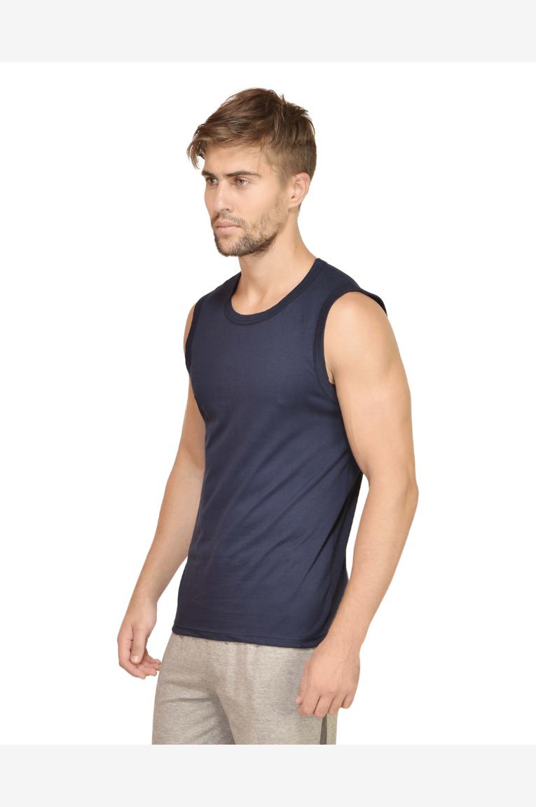 Men In Navy Color Vest