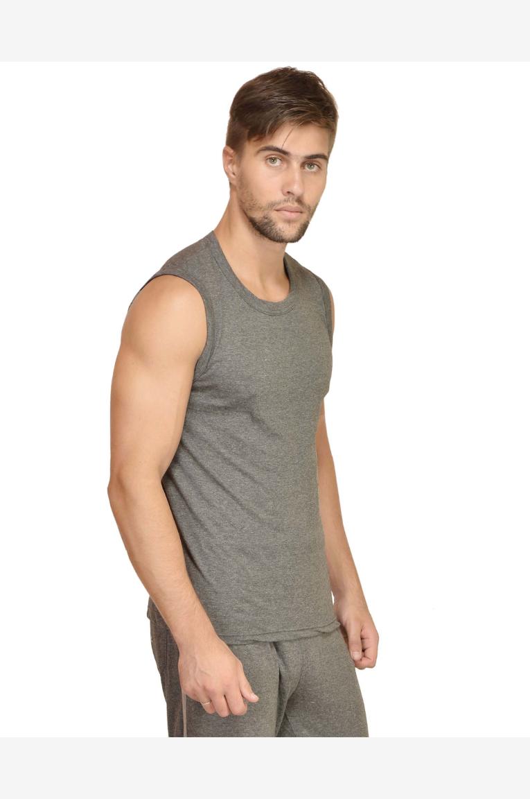 Men in Charcoal Grey Color Vests