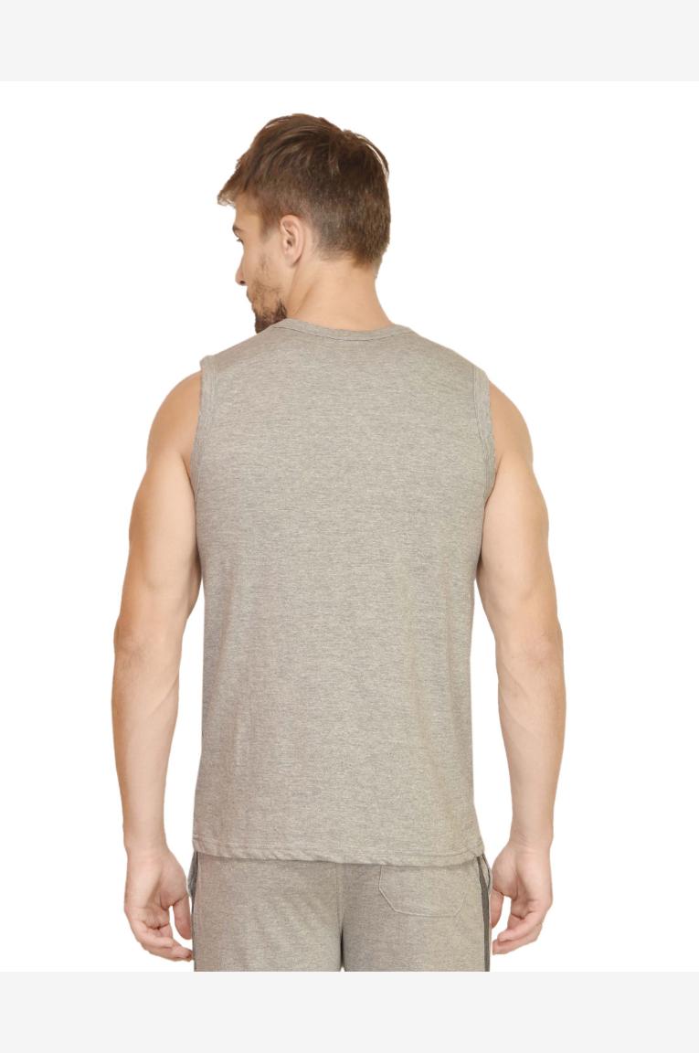 Men In Vests Of Grey Color Showing Its Back