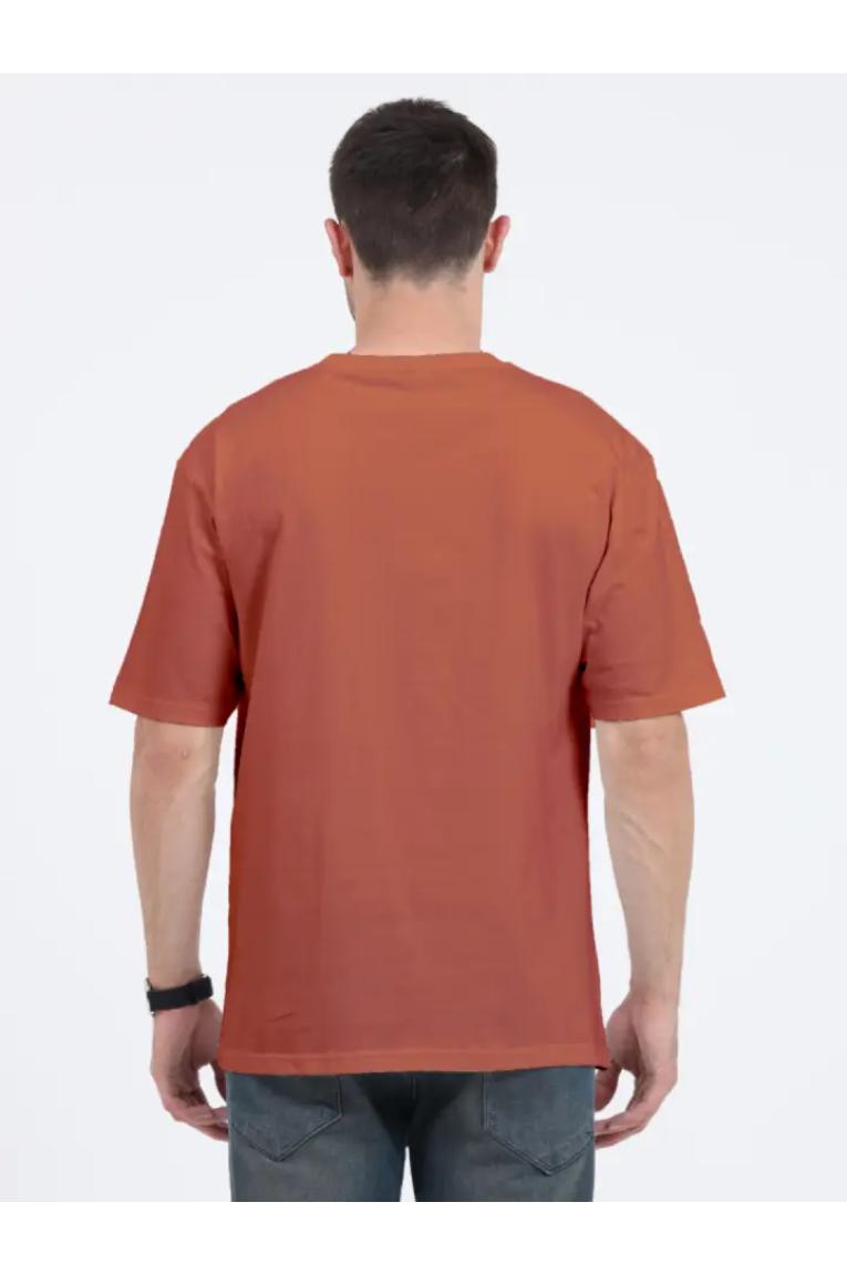 Oversized T-shirt Coral Back
