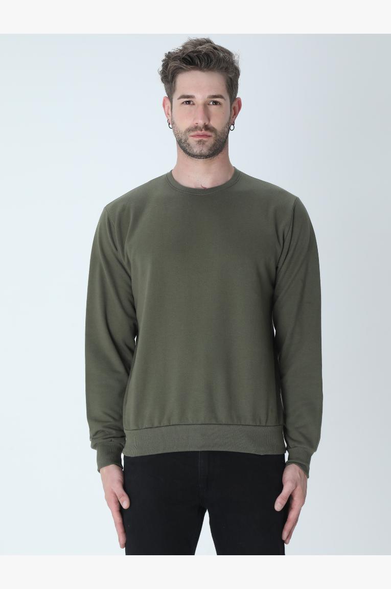 Olive Sweatshirt Men
