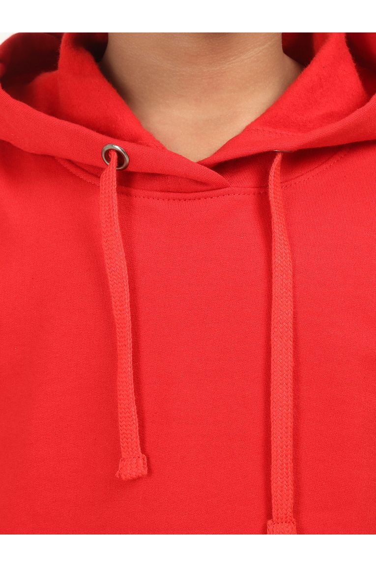 Kids Hooded Sweatshirt Red - Image 6