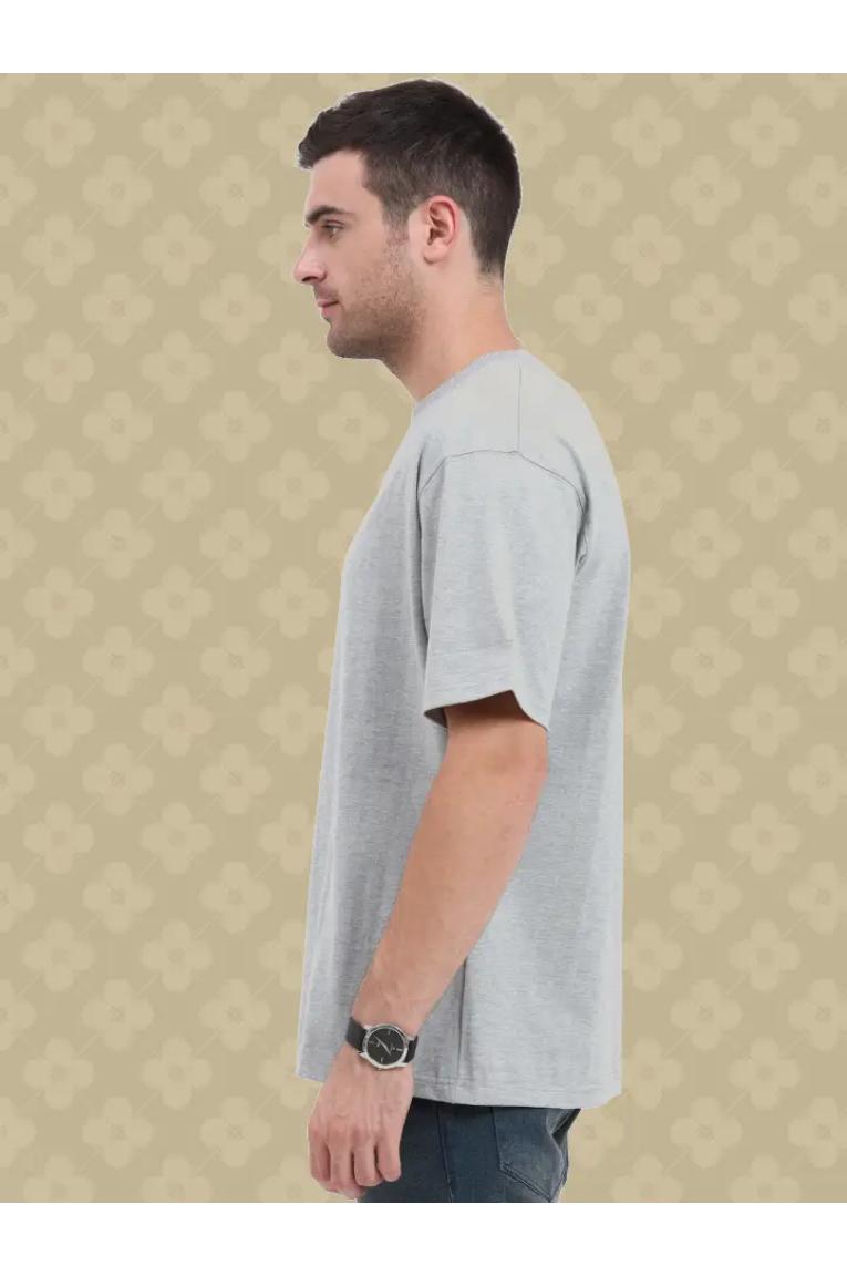 Right Sleeve Grey oversized T-shirt