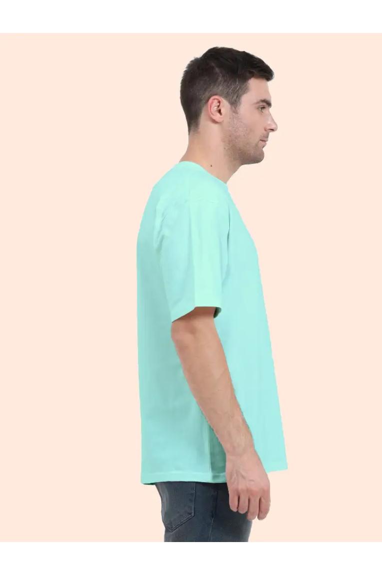 Right Shoulder Mint Oversized T-shirt