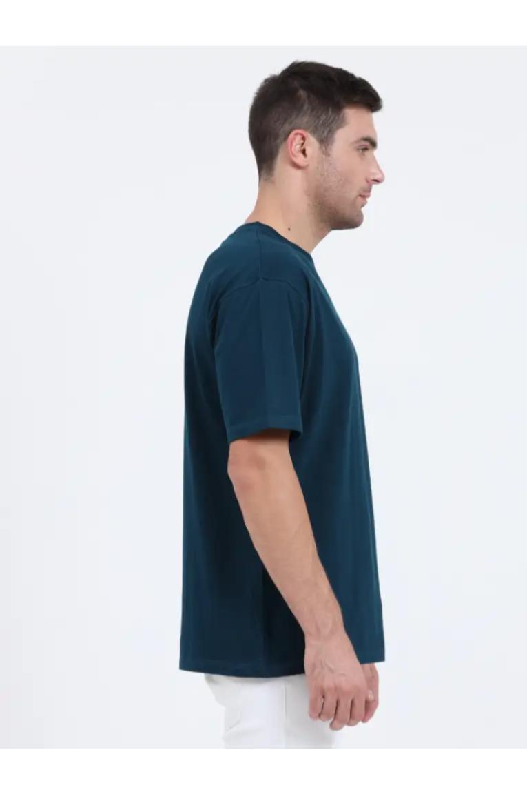 Right shoulder Petrol blue Oversized