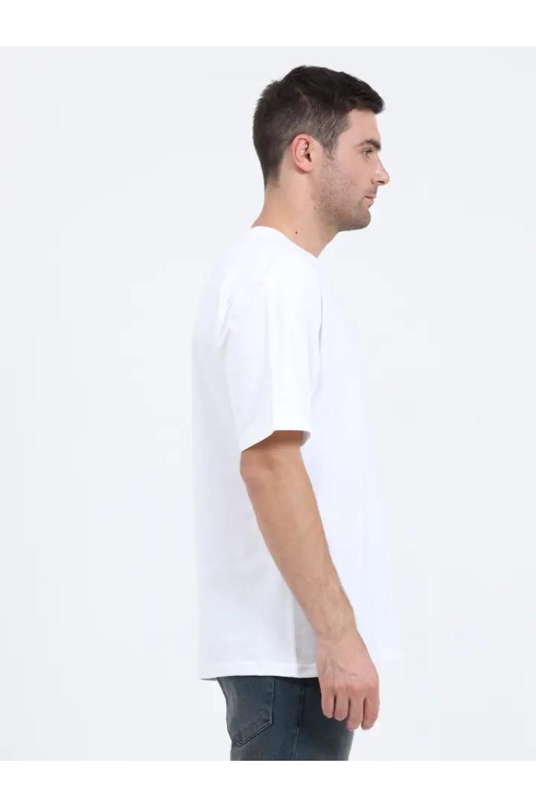 Right shoulder White Oversized T-shirt