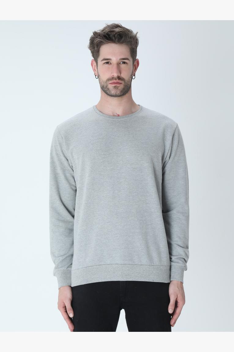 Men In Grey Sweatshirt