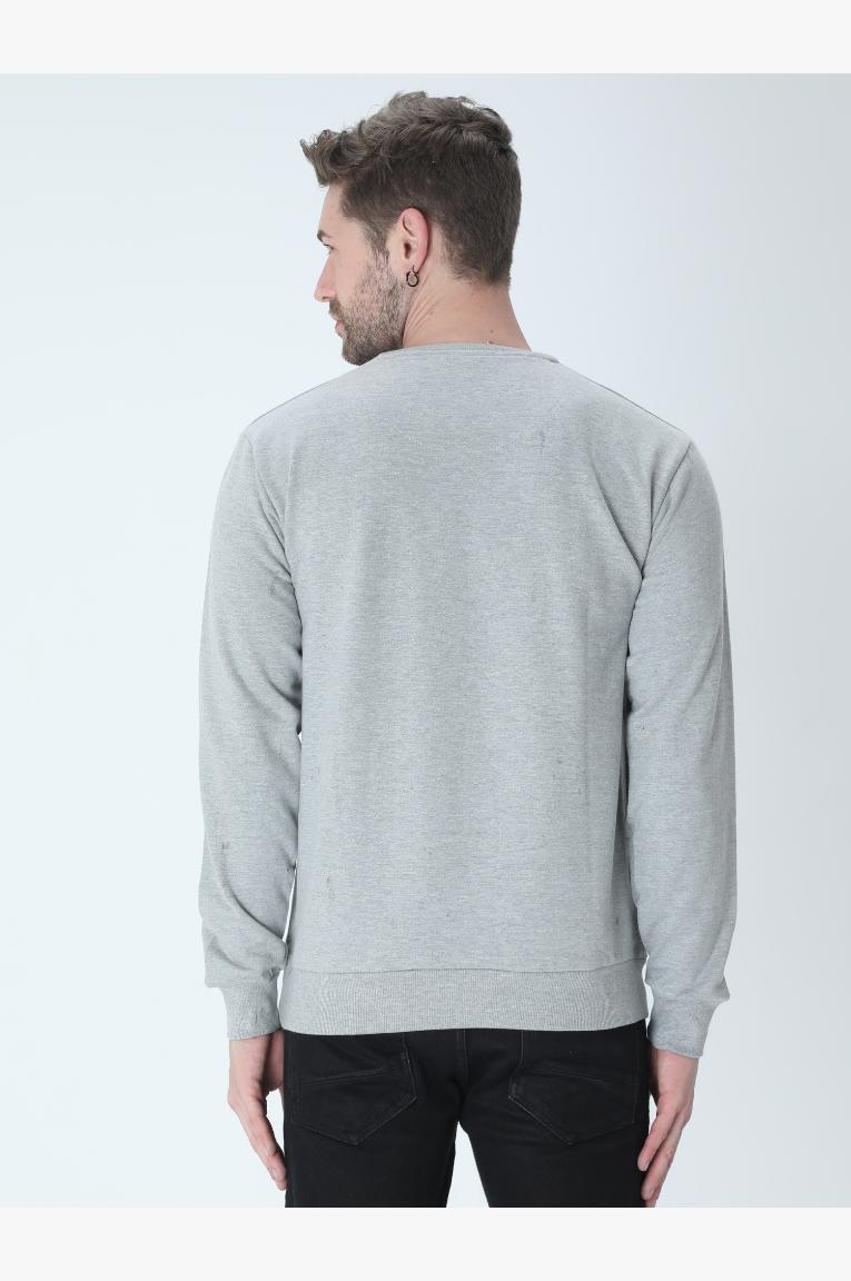 Back Of Men In Grey Sweatshirt