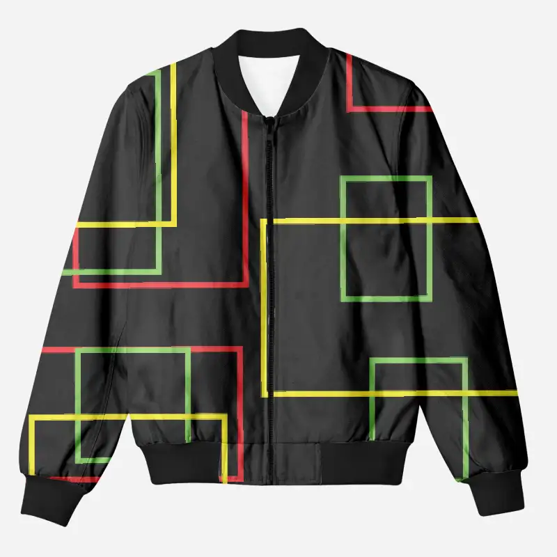 Geometric Kids Bomber Jacket