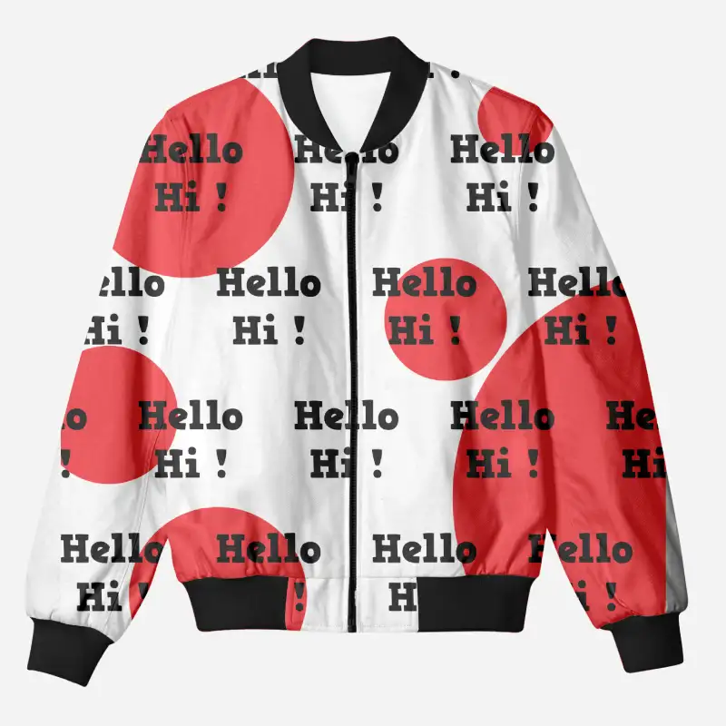 Hello Hi Kids Bomber Jacket