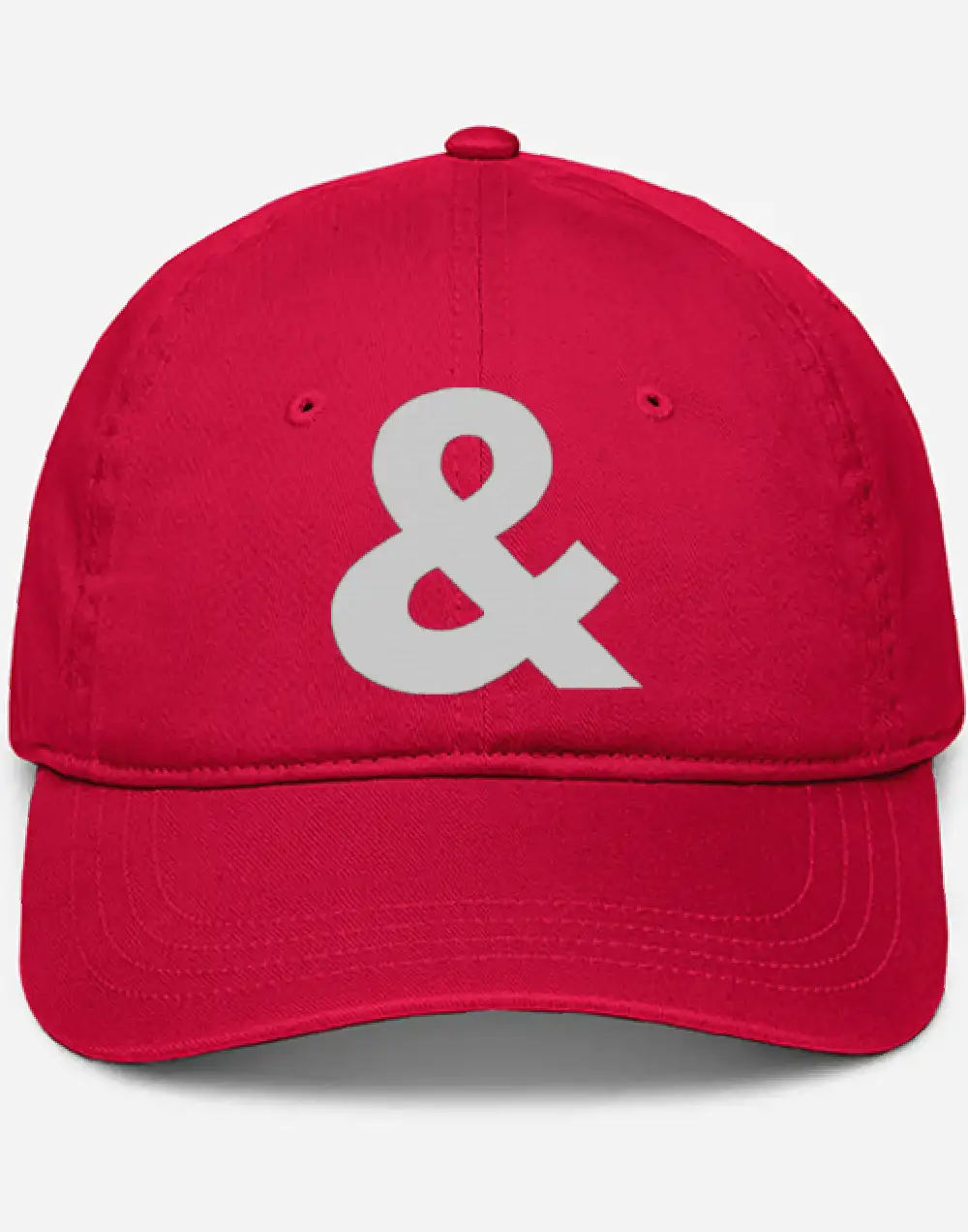 And Embroidered Red Baseball Cap
