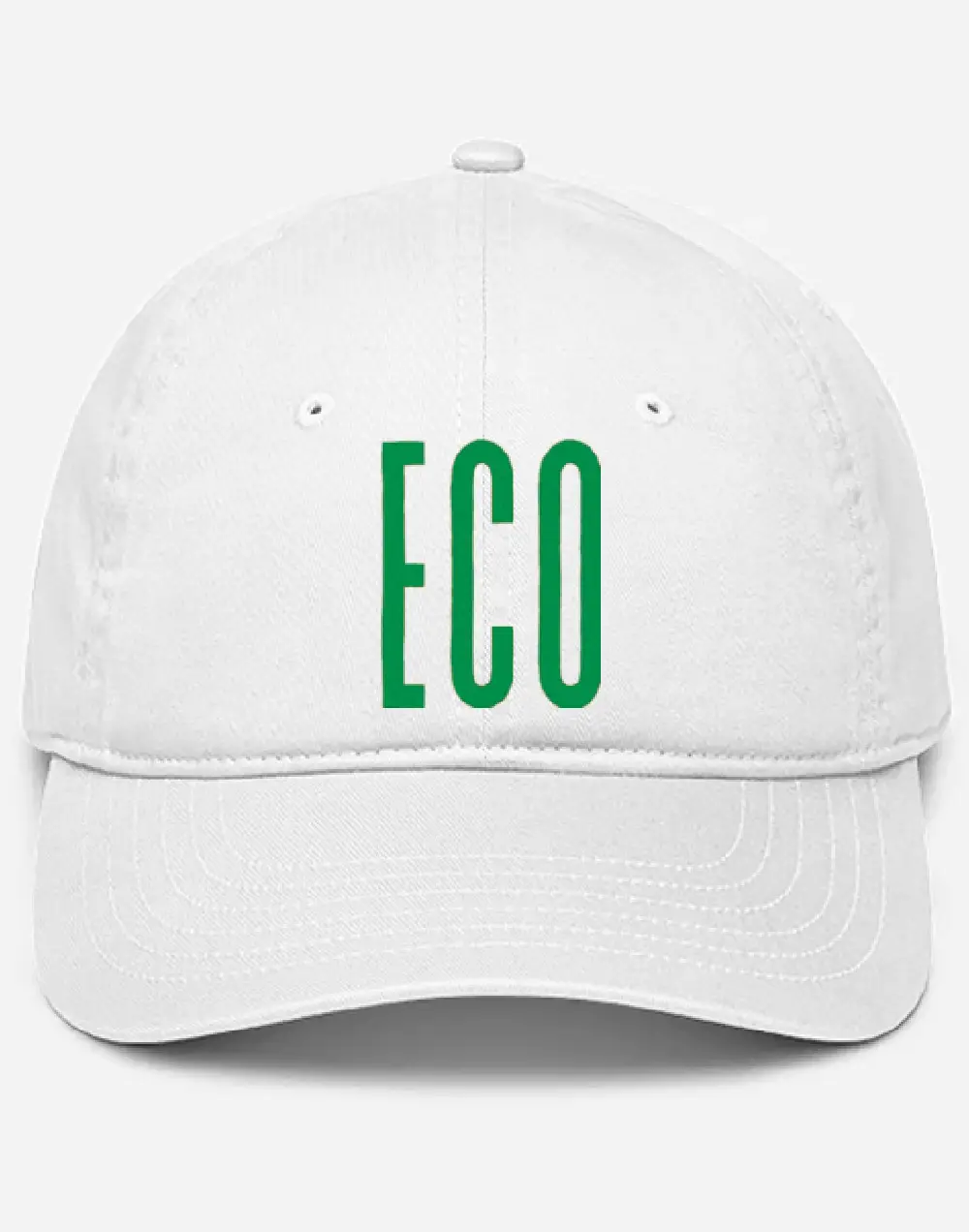 Eco White Baseball Cap
