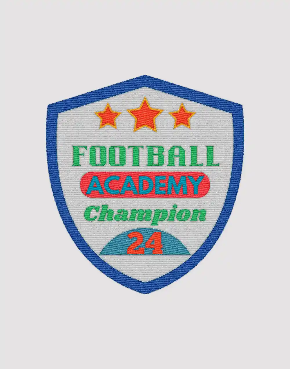 Football Academy Embroidered Badge