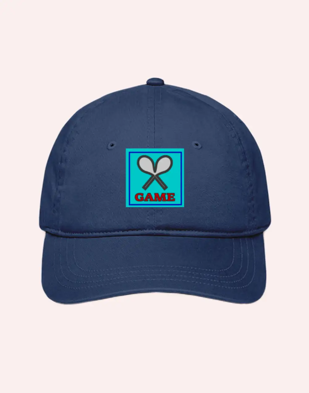 Game Embroidered Blue Baseball Cap
