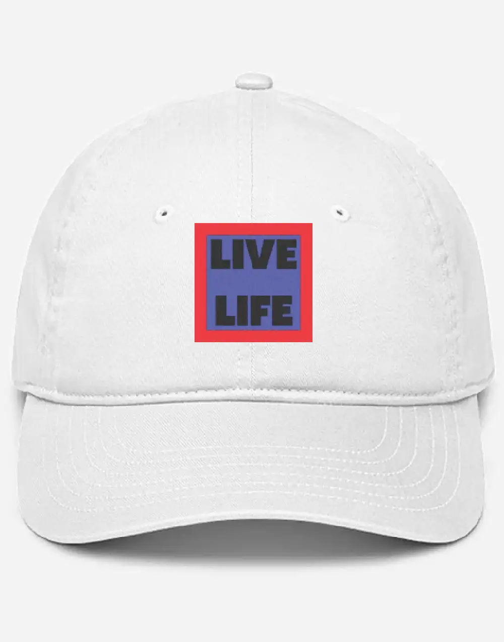 Live Life Embroidered Baseball Cap