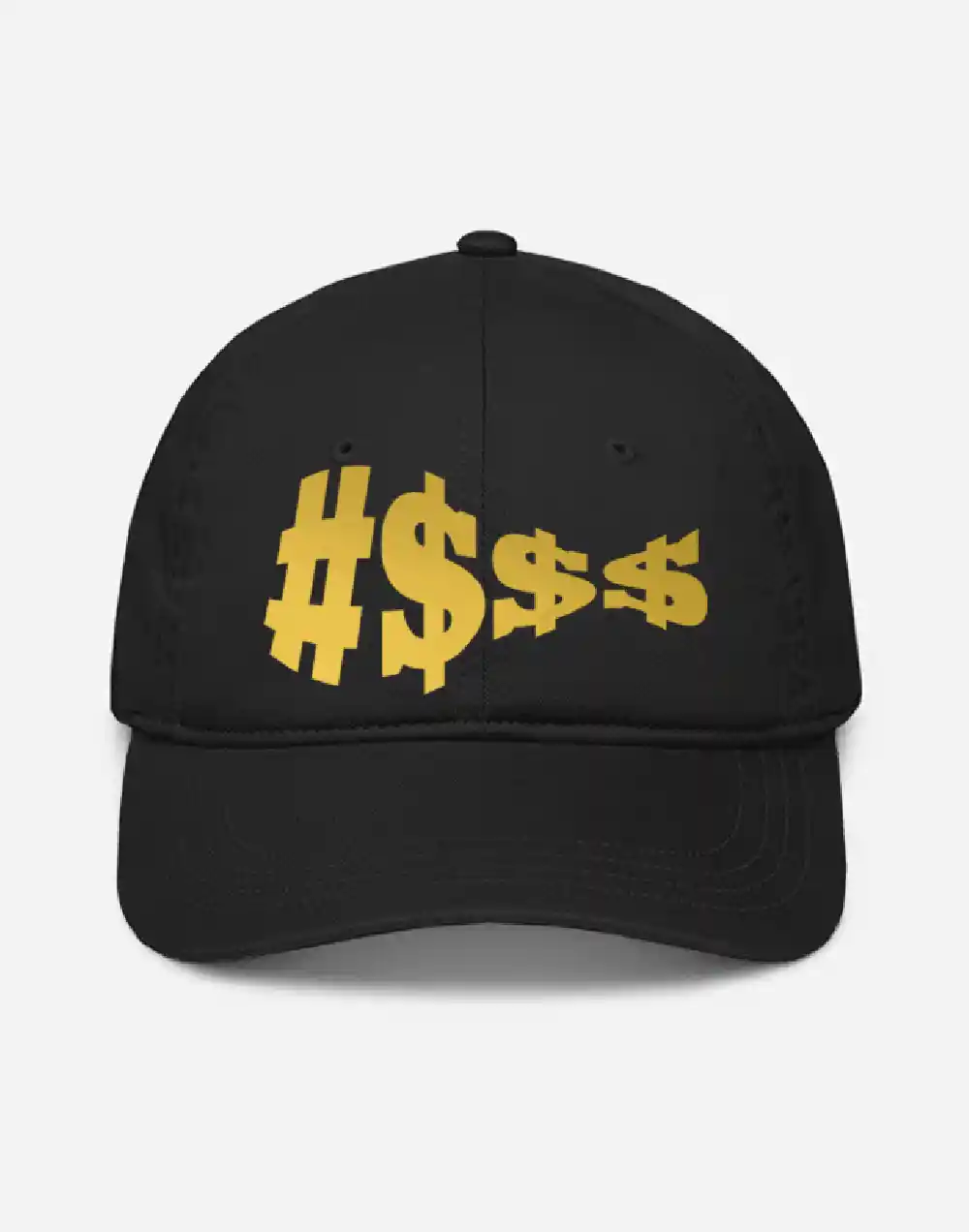 Dollar Gold Reflective Black Cap