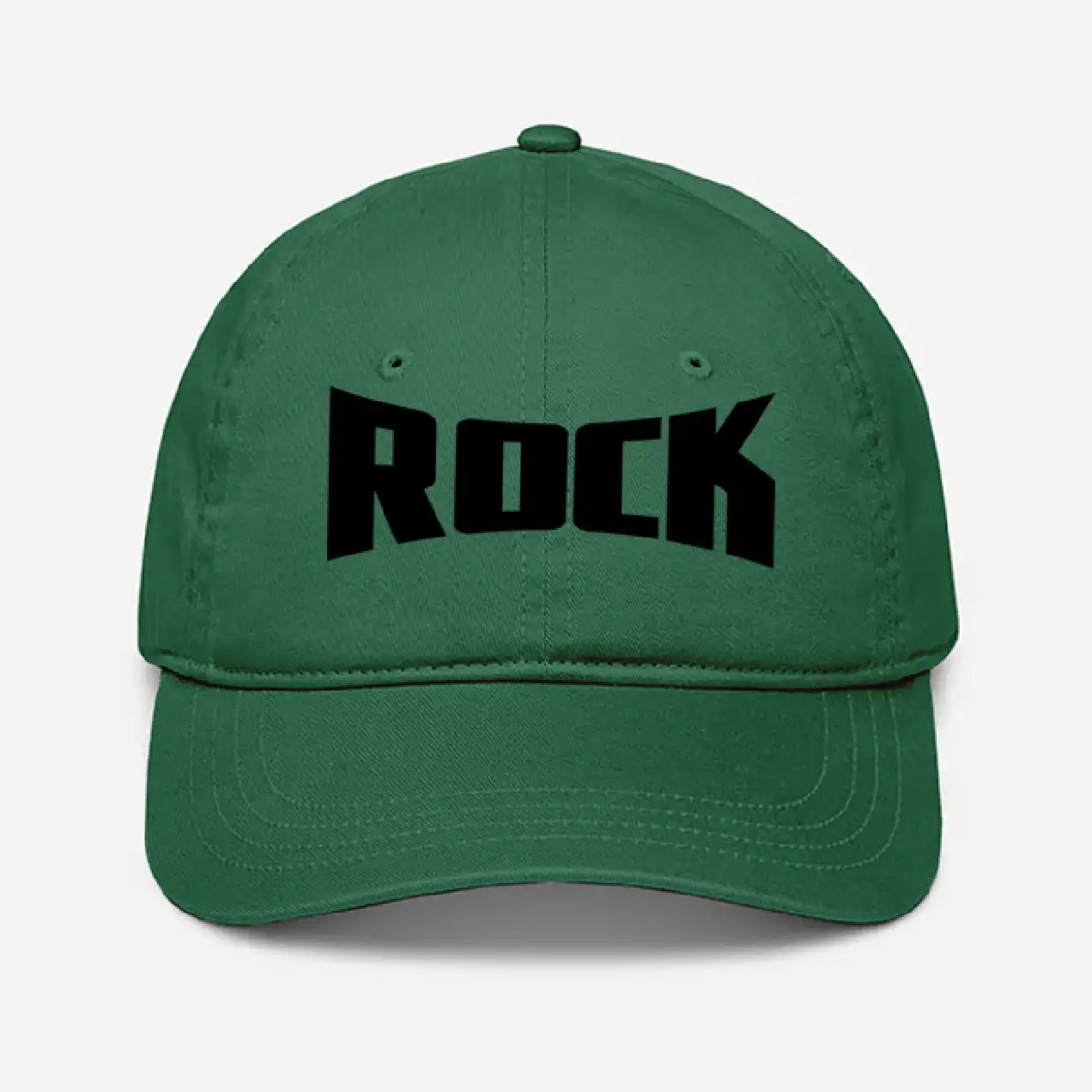Rock On Green Baseball cap