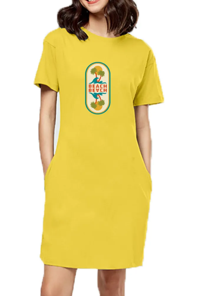 Beach Club Long T-shirt Dress