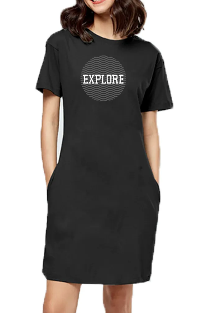Explore Black Long T-shirt