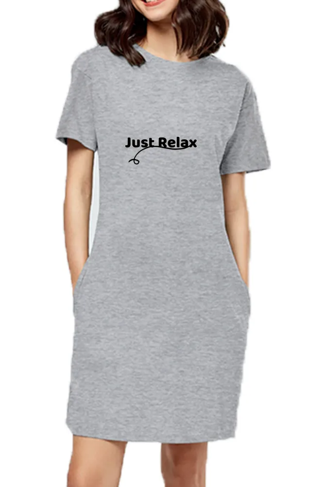 Just Relax Grey Long T-shirt