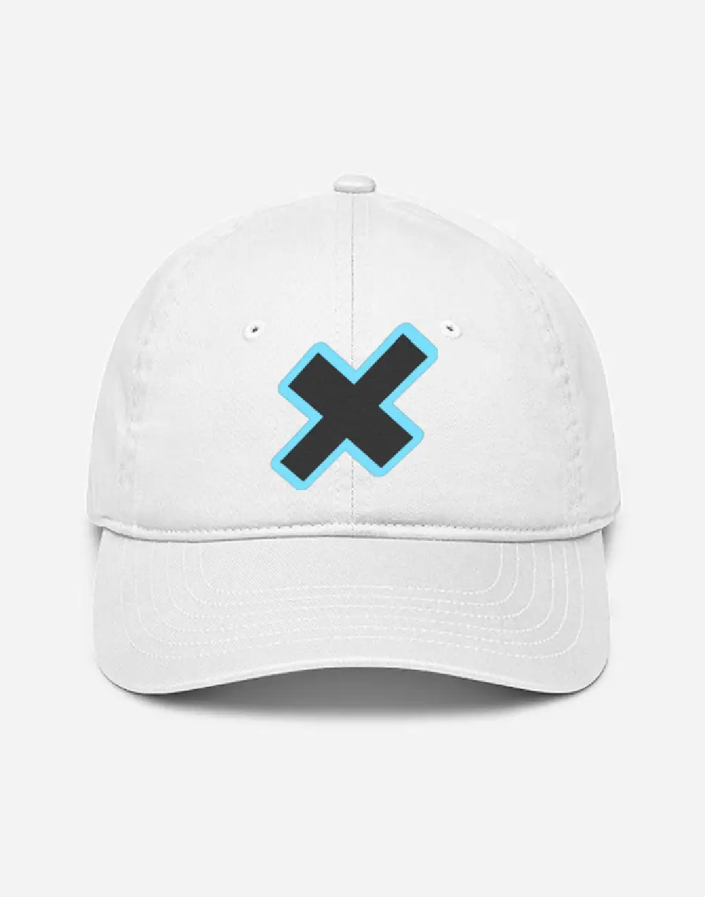 Plus Embroidered White Cap