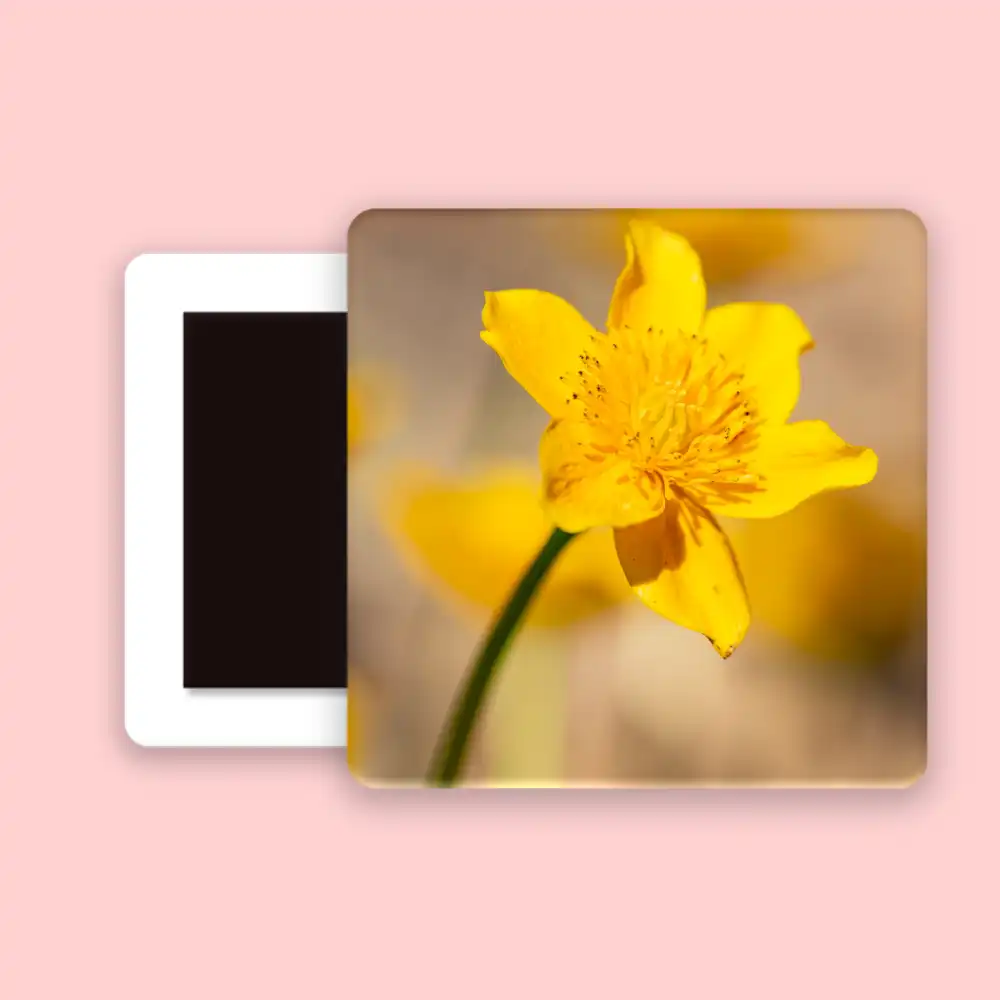 Yellow Flower Fridge Magnet