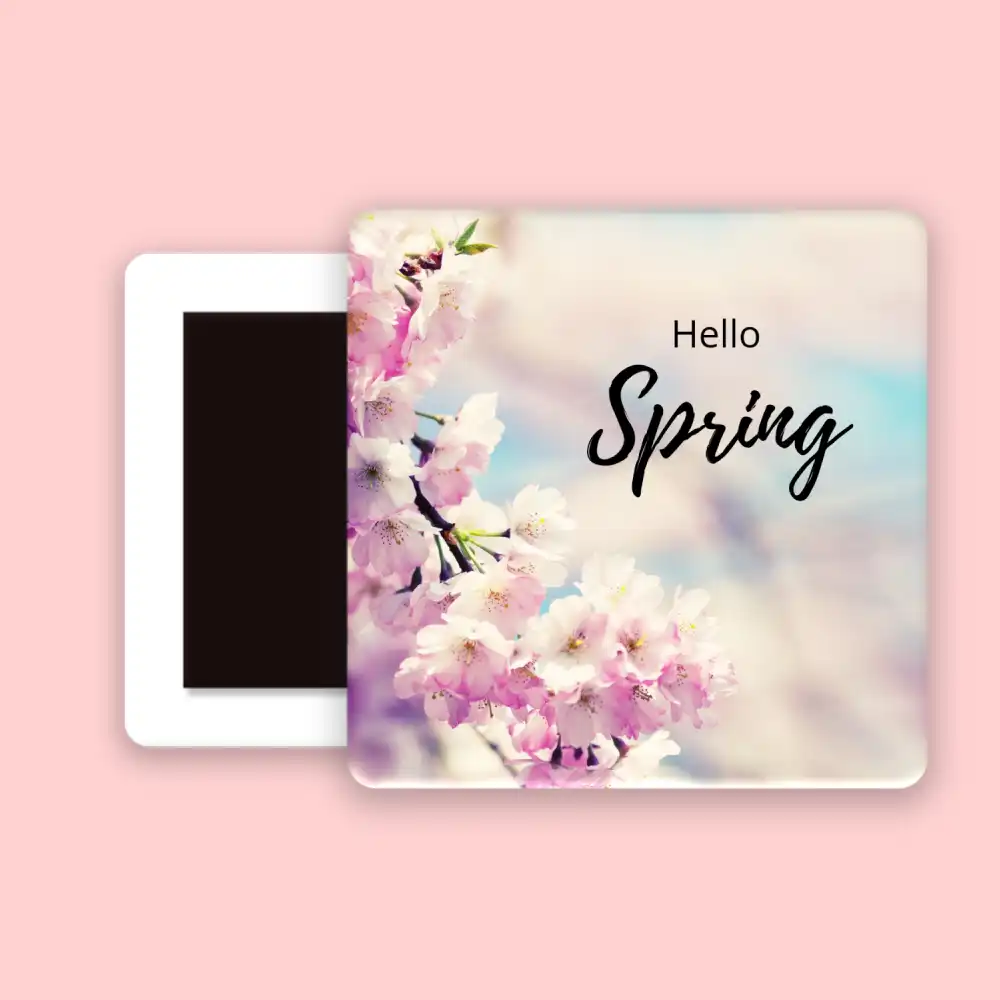 Hello Spring Fridge Magnet