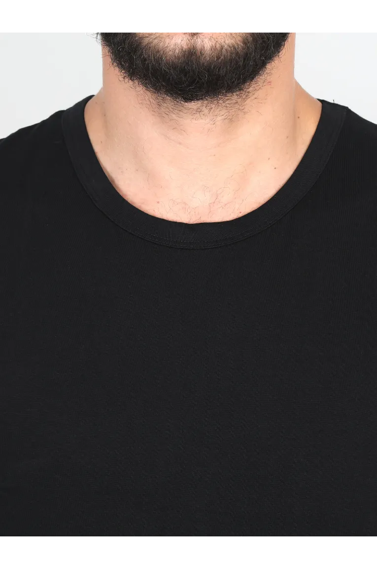 Begin Men Sleeveless Cotton Black T-shirt - Image 3