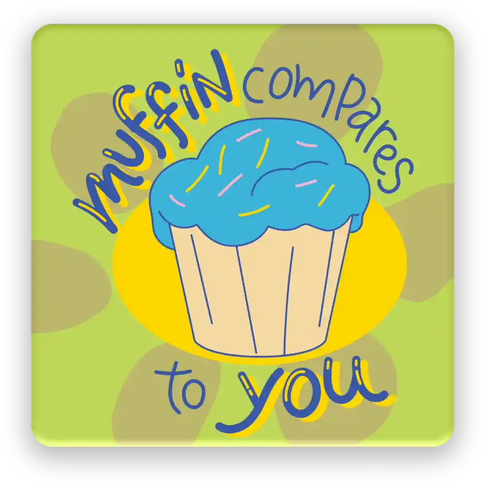 Muffins Fridge Magnet