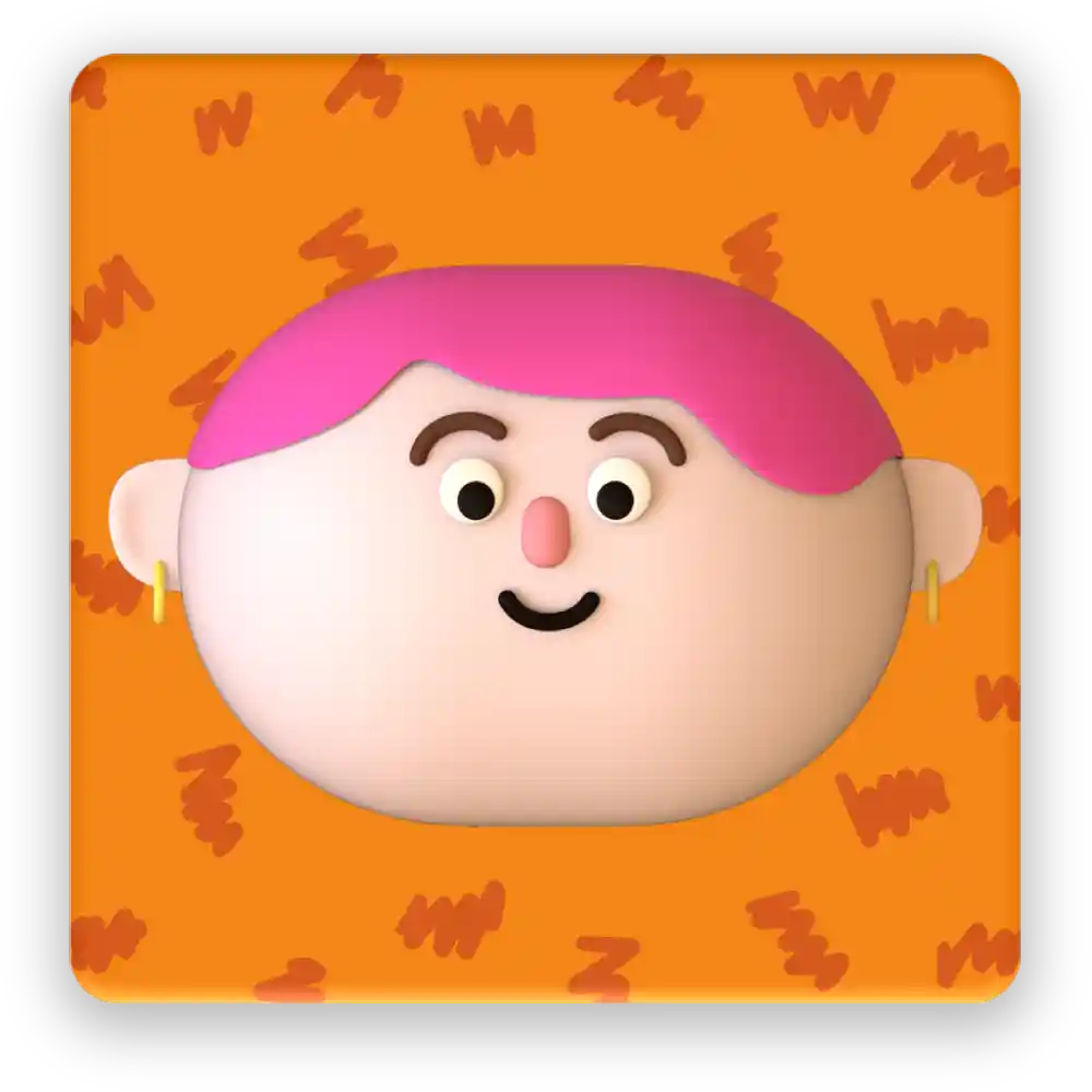 Cute Girl Fridge Magnet - Image 2