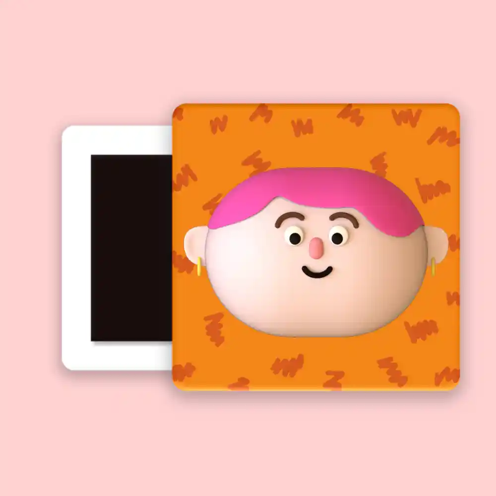 Cute Girl Fridge Magnet