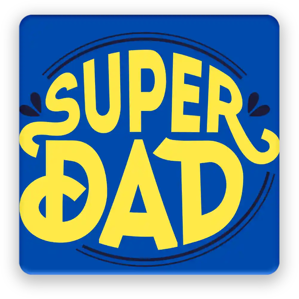 Super Dad Fridge Magnet