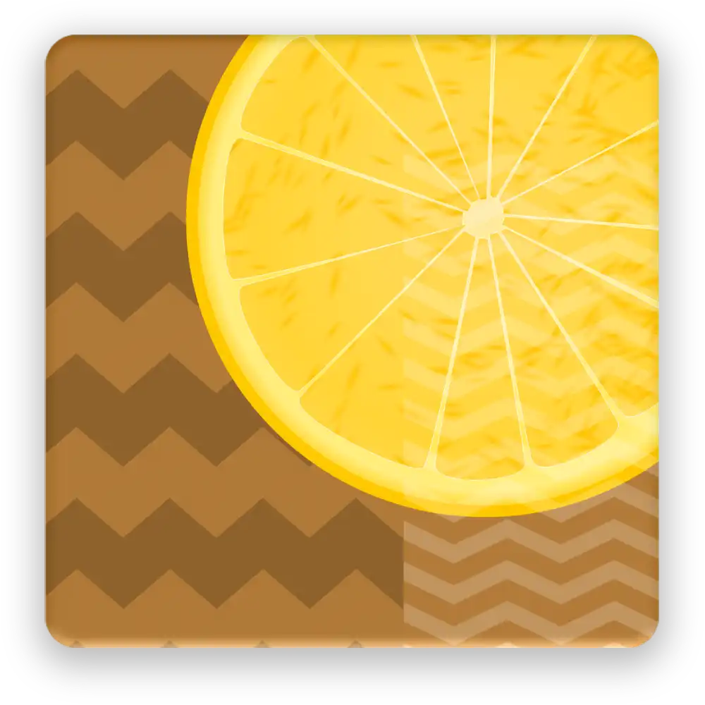 Half Lemon Fridge Magnet