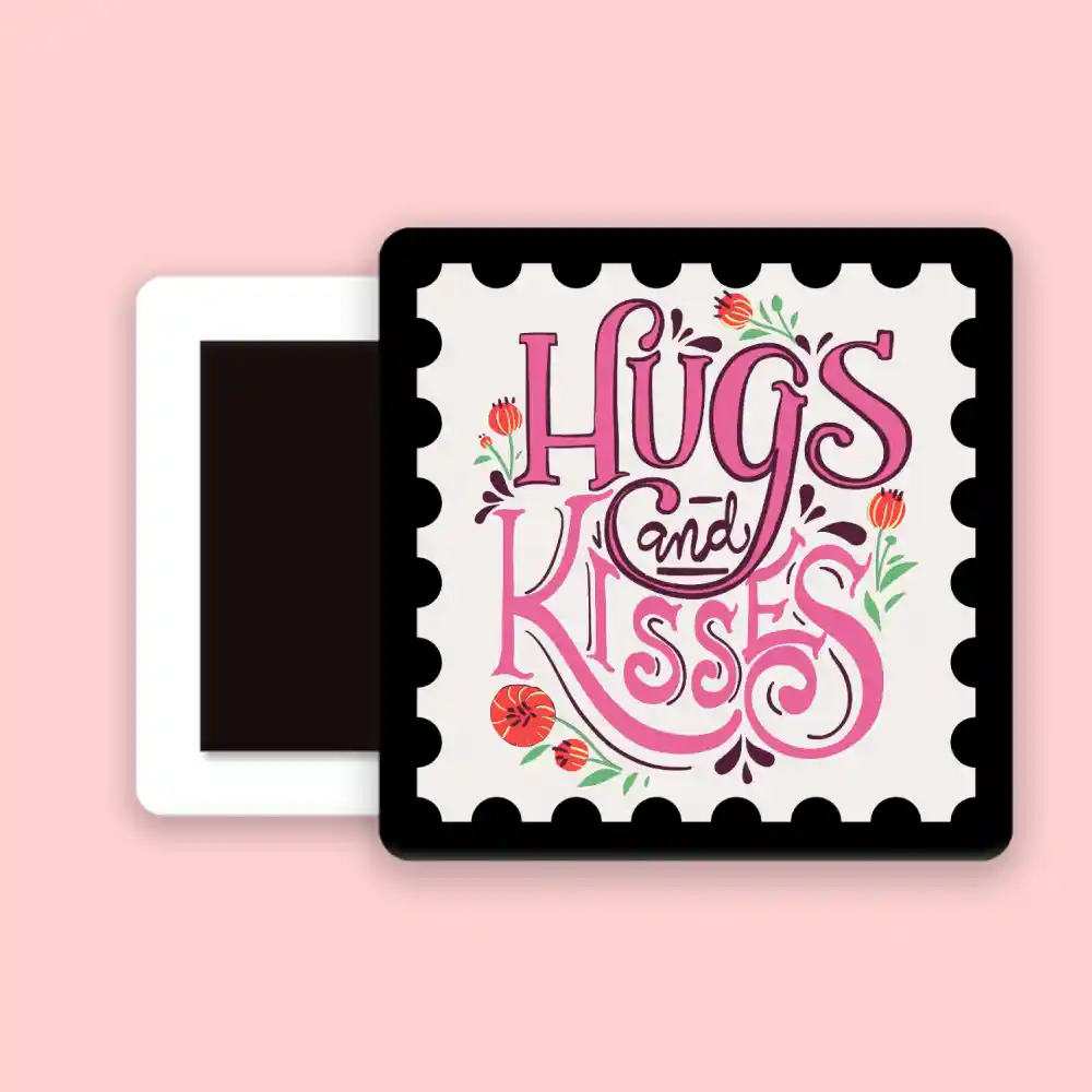 Hugs & Kisses Fridge Magnet - Image 2