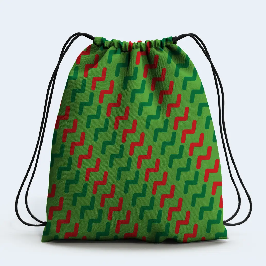 Green Zingola Drawstring Bag