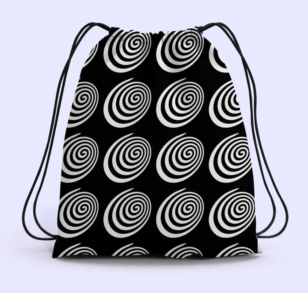 Spiral Slick Drawstring Bag