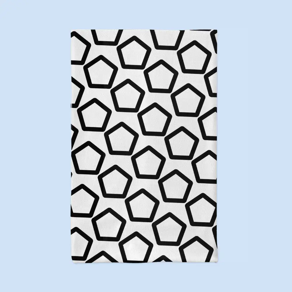 White Black Face Bandana Mask