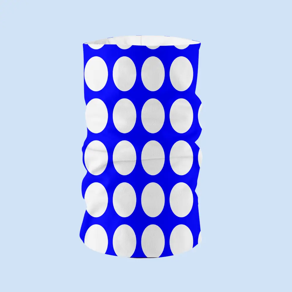 Oval Print Purple Face Bandana Mask - Image 2